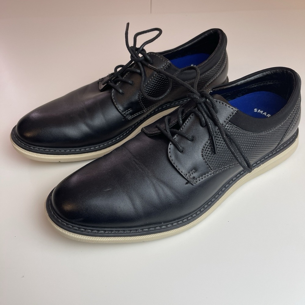 Nunn Bush Chase Plain Toe Oxford Dress Sneaker Shoes Black Size 7M 85048-009
